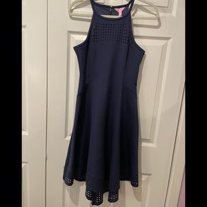 NWT Lilly Pullitizer Aurelie Midi Dress - Navy